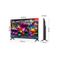 Téléviseur LG 43UA75006LA – 43" 4K UHD, webOS, Processeur α7 AI Gen8, HDR10, 20 W, Noir