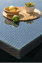 Salon de Jardin Empilable 10 Places – Résine Tressée, Table + Chaises + Poufs