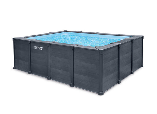 Piscine Tubulaire Intex Graphite Rectangulaire 4 x 3 x 1,24 m