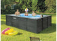 Piscine Tubulaire Intex Graphite Rectangulaire 4 x 3 x 1,24 m